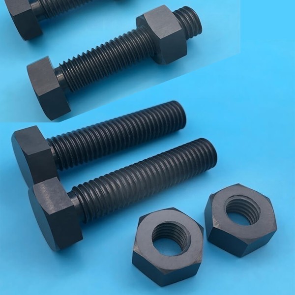 Precision silicon nitride bolt nut fixings